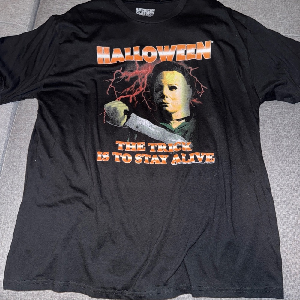 NWT Halloween Michael Myers “The Trick” T-Shirt Horror Halloween Size XL Black